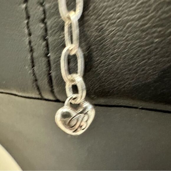 Brighton "Give It A Swirl" Modern Asymmetrical Heart Pendant Necklace - Picture 4 of 5